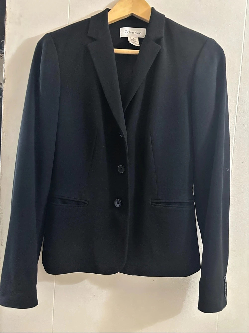 Calvin Klein Women's Black Blazer Size 2 Like New